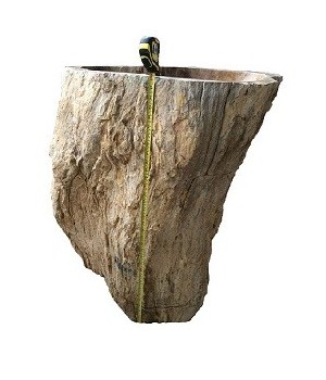 Petrified Wood Pedestal Sink