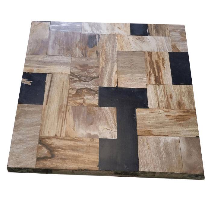 Petrified Wood Square Table Petrified Wood Square Table