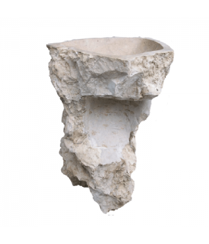 Pedestal Natural Creme Marble