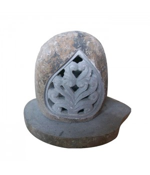 River Stone Garden Lamp Ukir