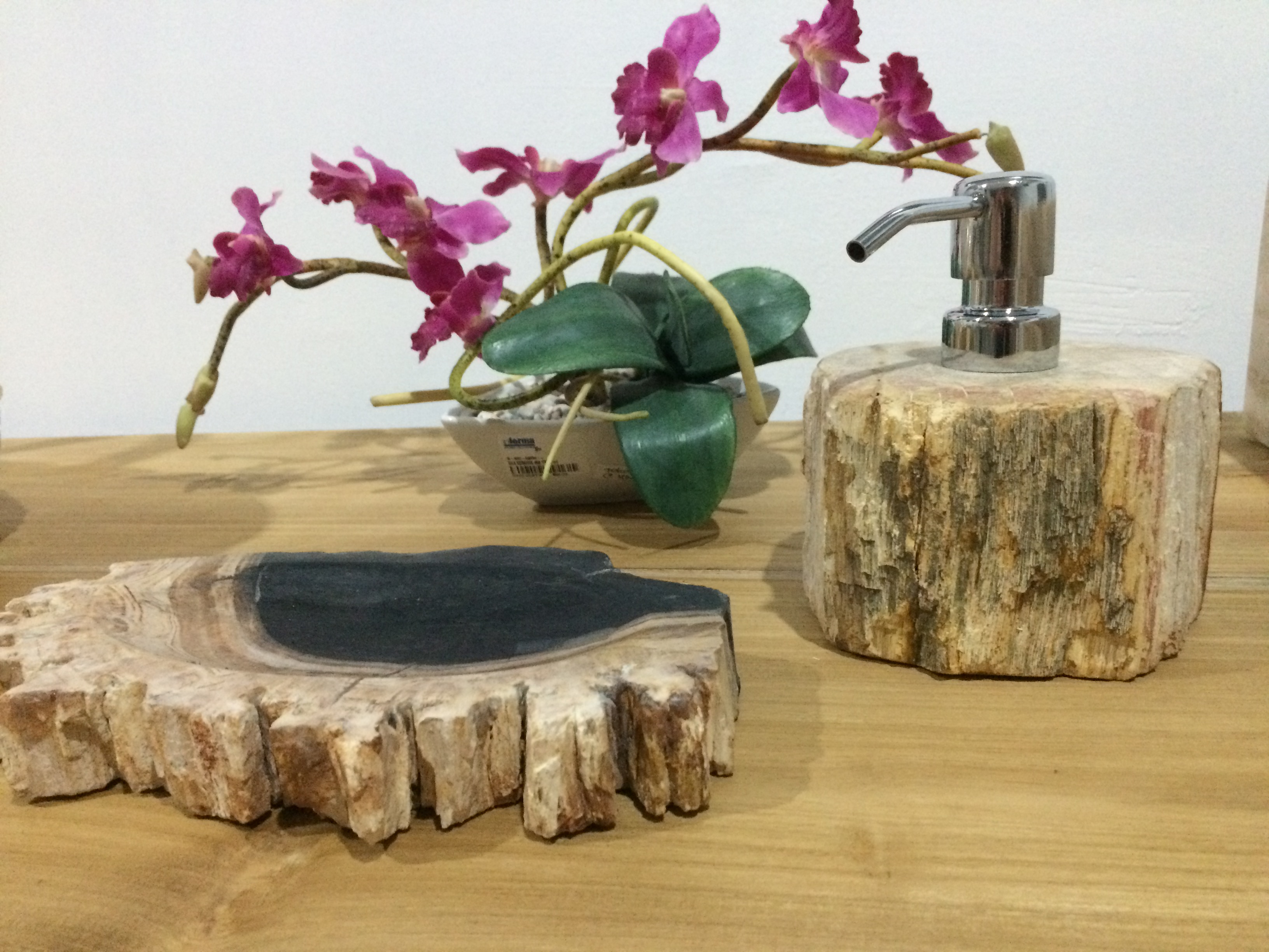 Petrified Wood Soap Dispenser